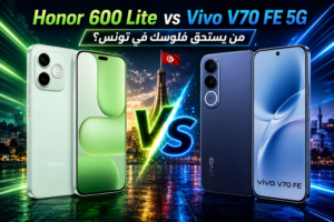 Honor 600 Lite vs Vivo V70 FE 5G | مقارنة شاملة في تونس 2026