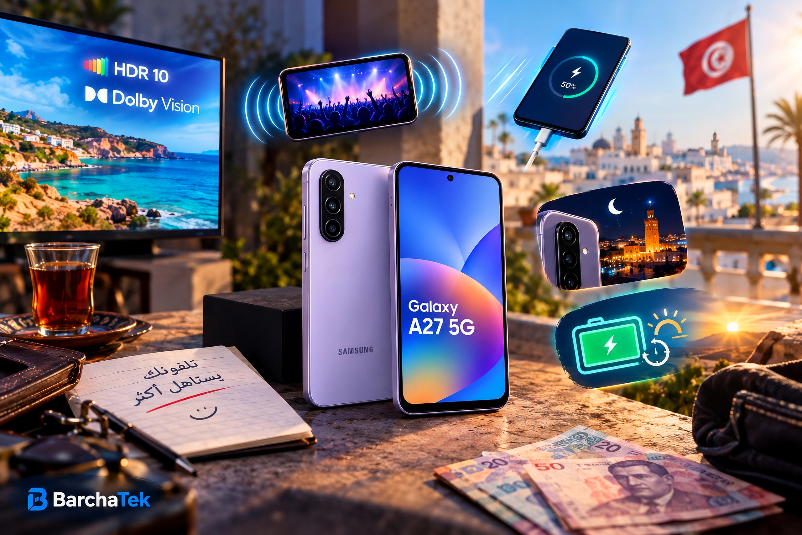 samsung-galaxy-a27-5g-barchatek-scaled حقيقة Samsung Galaxy A27 5G في تونس: هل يستاهل 1500 دينار ولا أكبر فخ تقني ؟ (مقارنة شاملة مع Vivo V70 FE و Infinix Note 60 Pro)